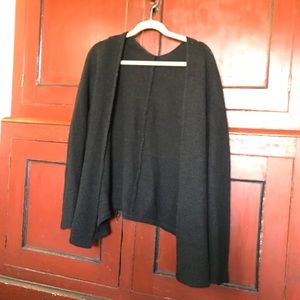 Brandy Melville Black Knit Open Sweater